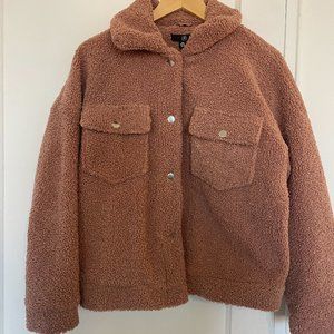 Rose Teddy Trucker Jacket